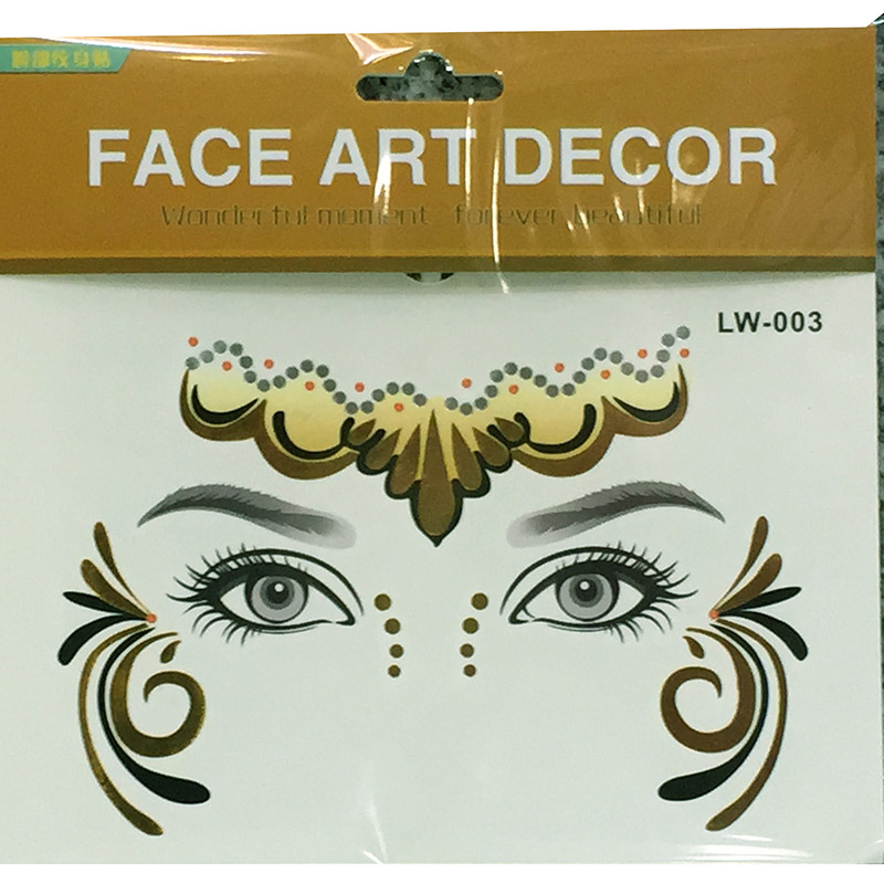 LW-003 Temporary gold tattoo sticker