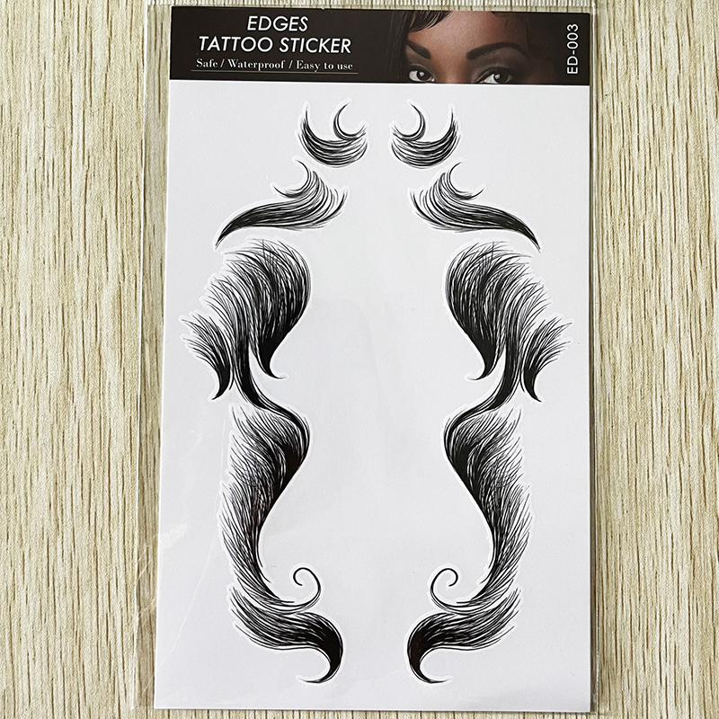 Hair Edges Tattoo Stickers