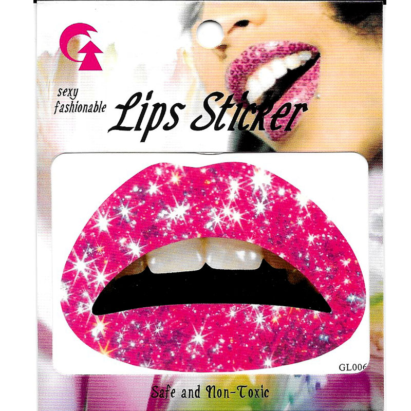 GL001-020 Temporary lip tattoo sticker