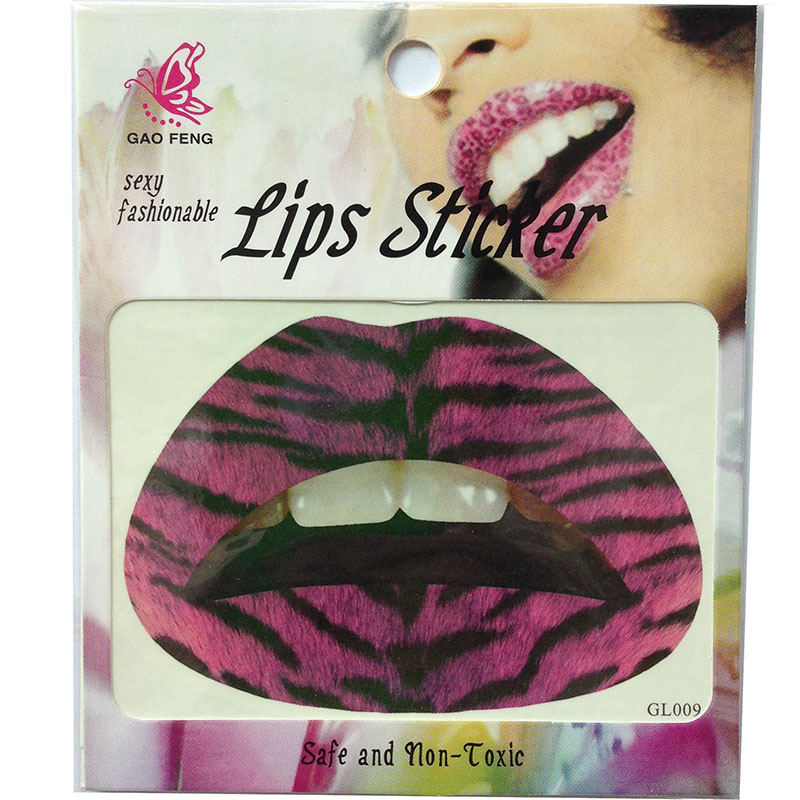GL001-020 Temporary lip tattoo sticker