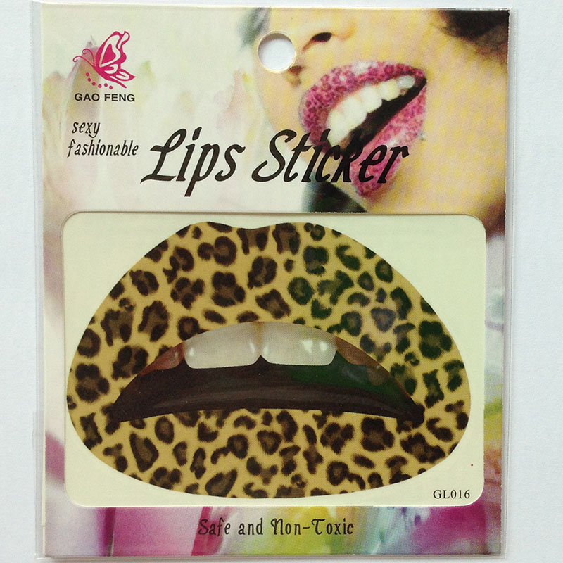GL001-020 Temporary lip tattoo sticker