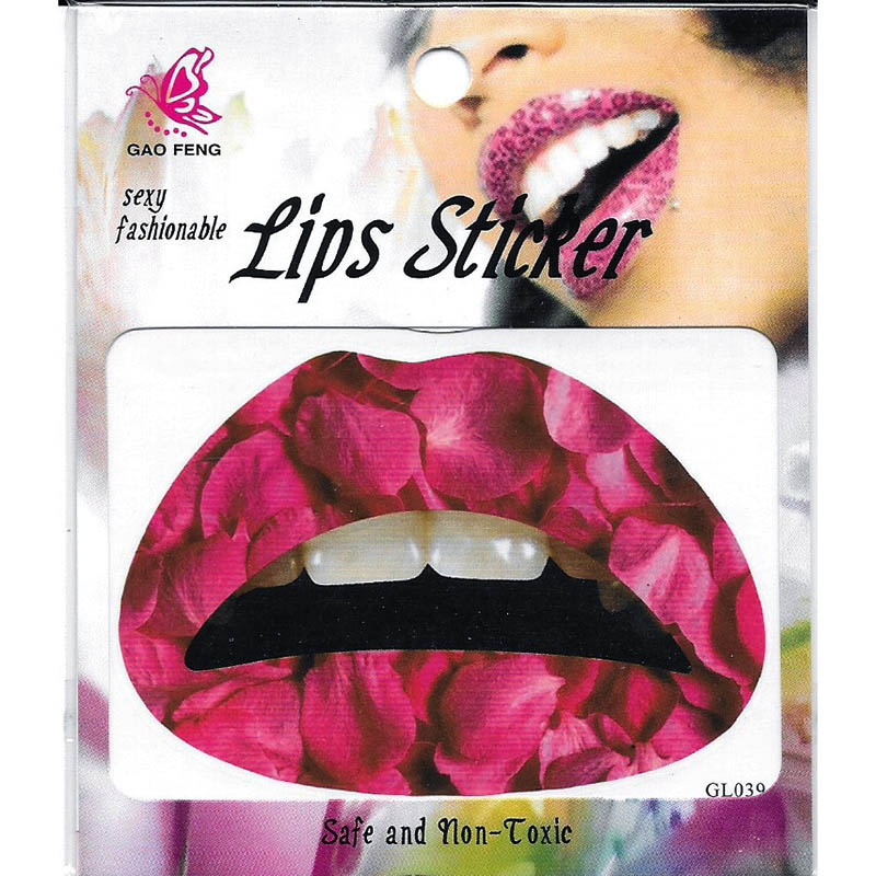 GL021-040 Temporary lip tattoo sticker