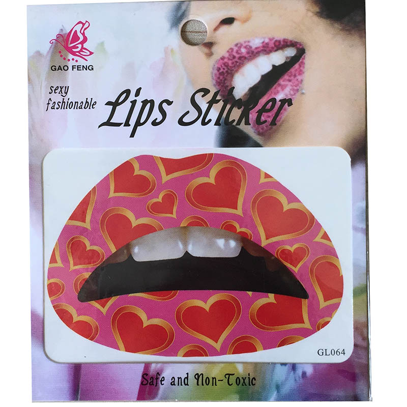 GL061-080 Temporary lip tattoo sticker