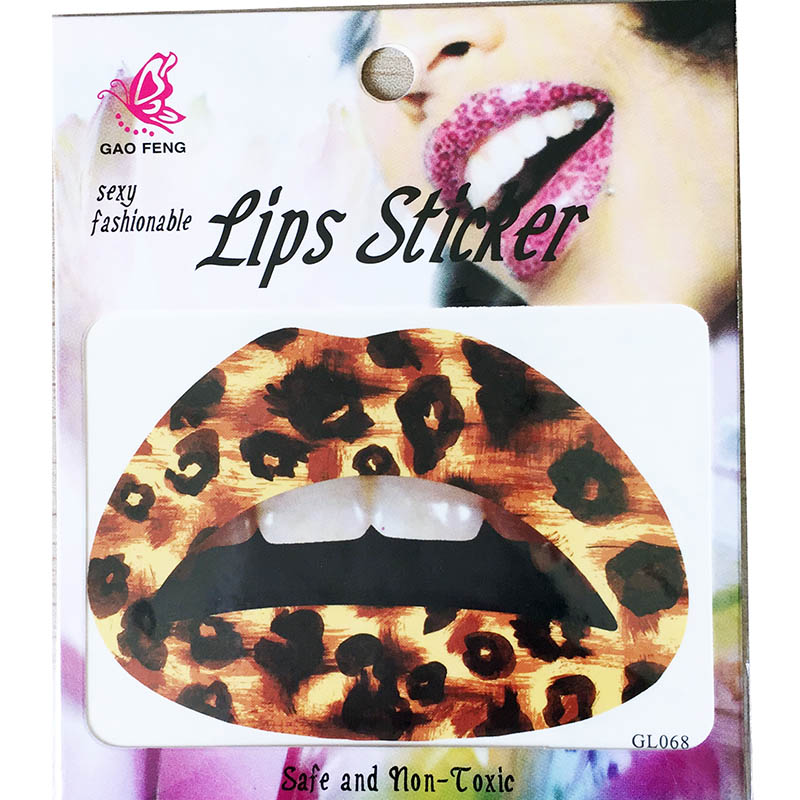 GL061-080 Temporary lip tattoo sticker