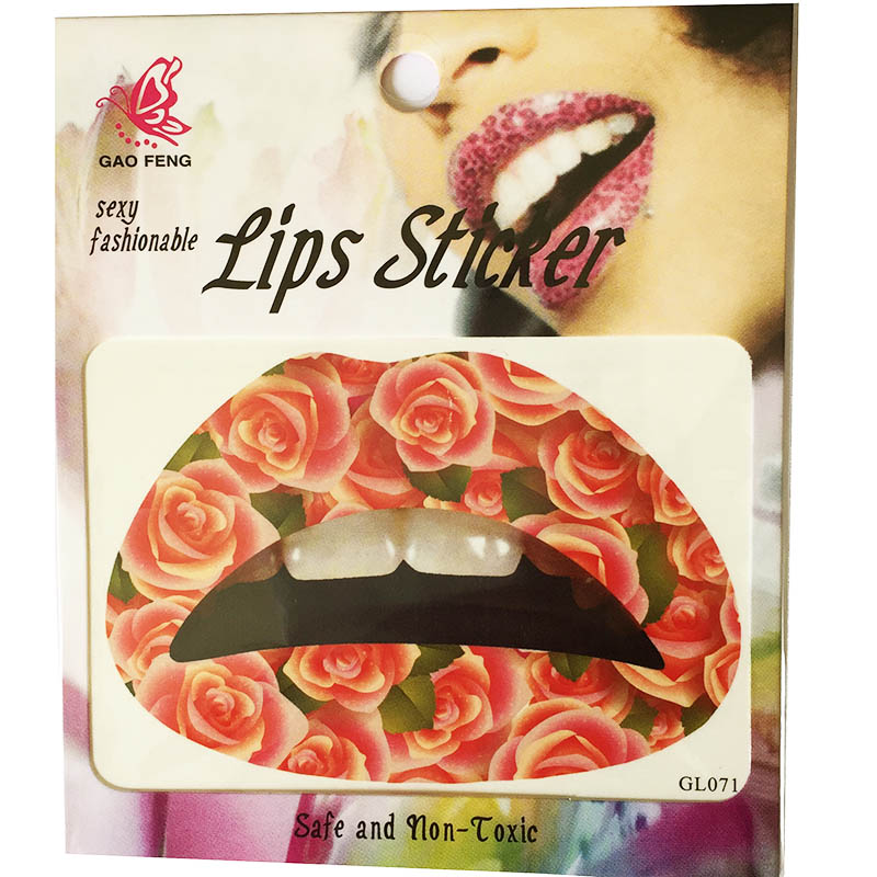 GL061-080 Temporary lip tattoo sticker