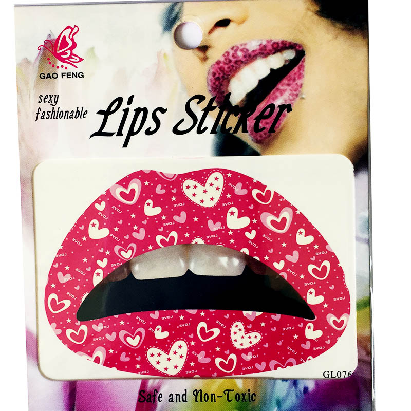 GL061-080 Temporary lip tattoo sticker