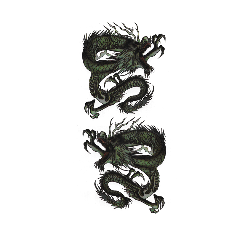 HM235 Dragon tattoo stickers for scar cover