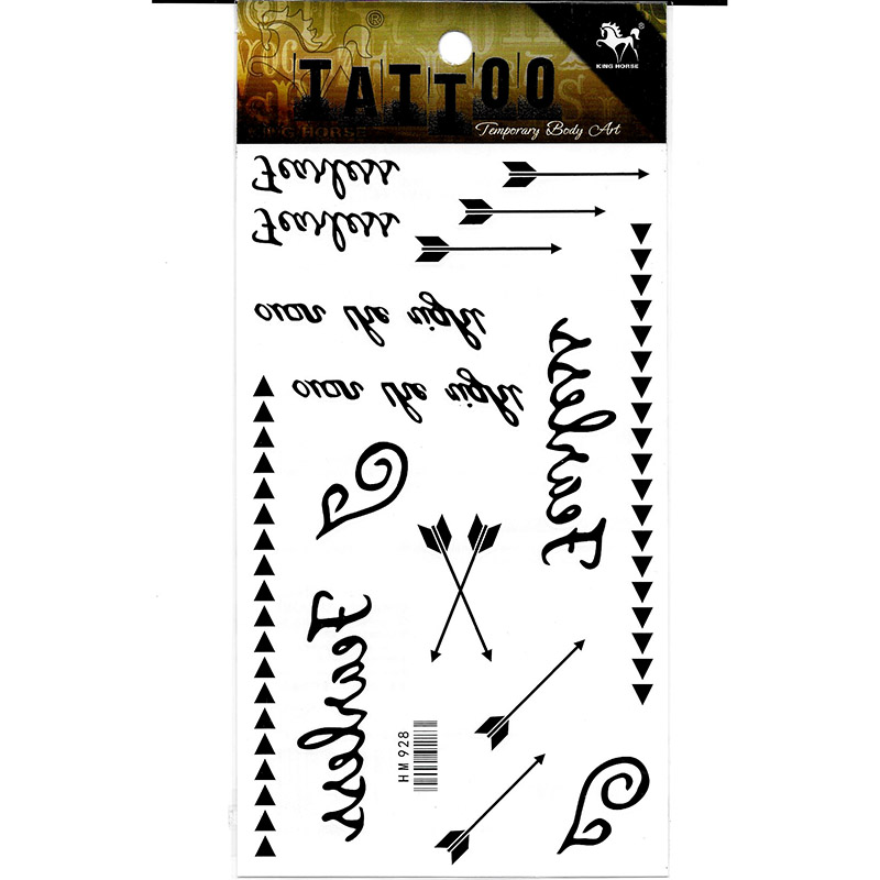 HM928 Arrow tattoo sticker