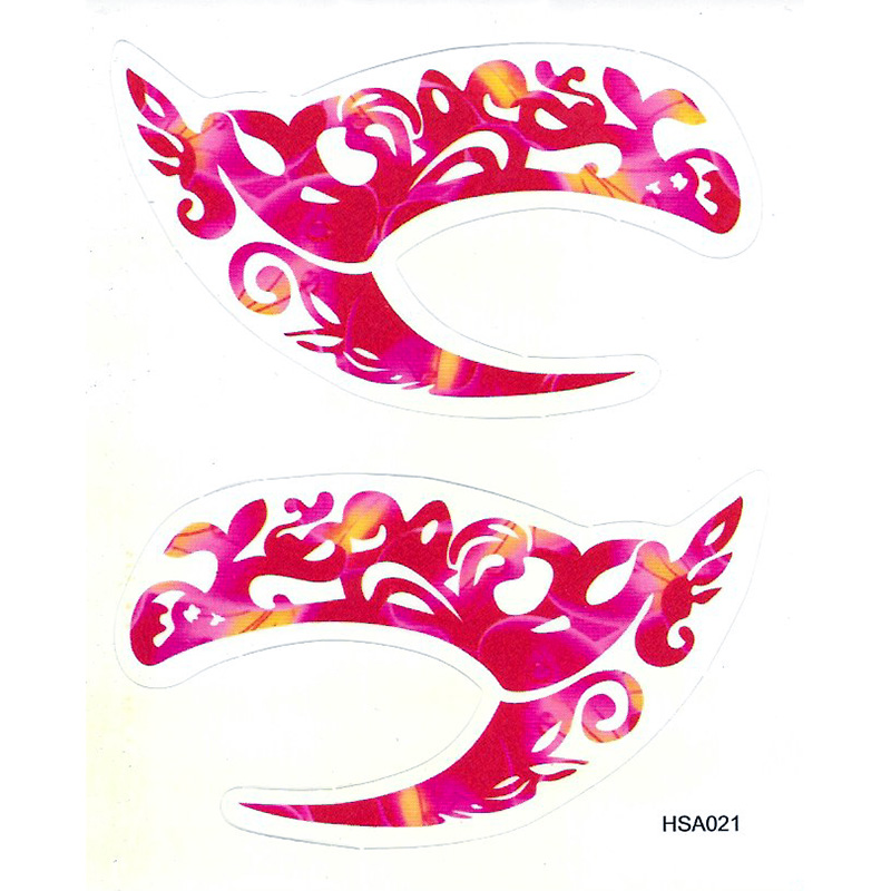 HSA021 left and right eye temporary tattoo sticker