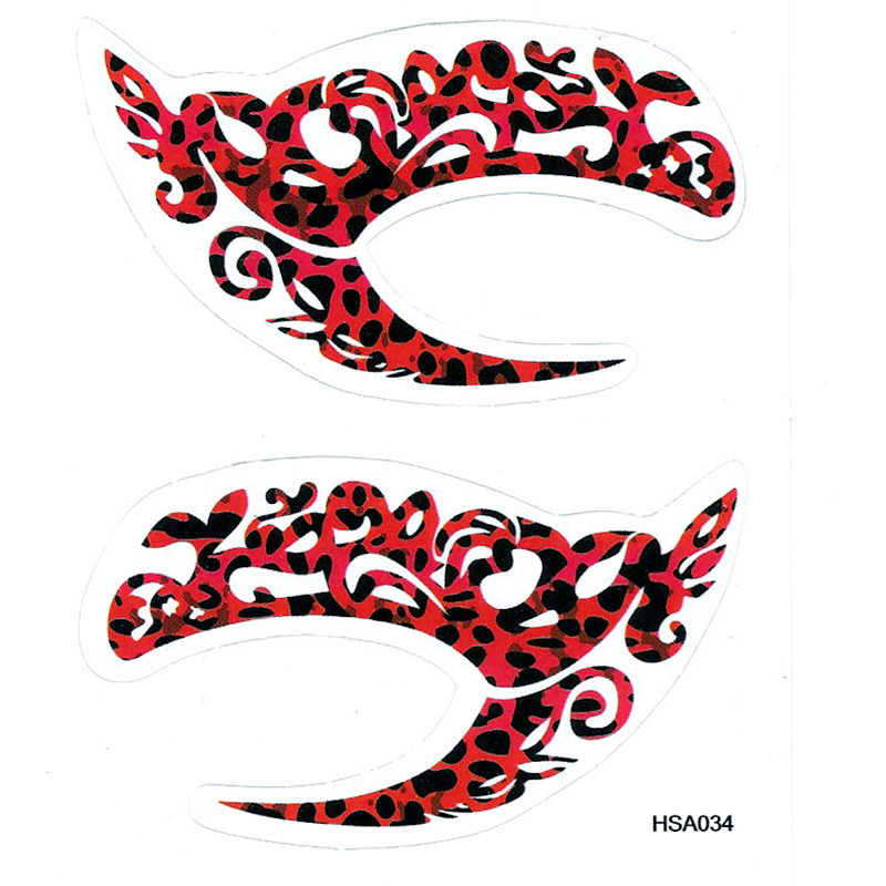 HSA034 left and right eye temporary tattoo sticker