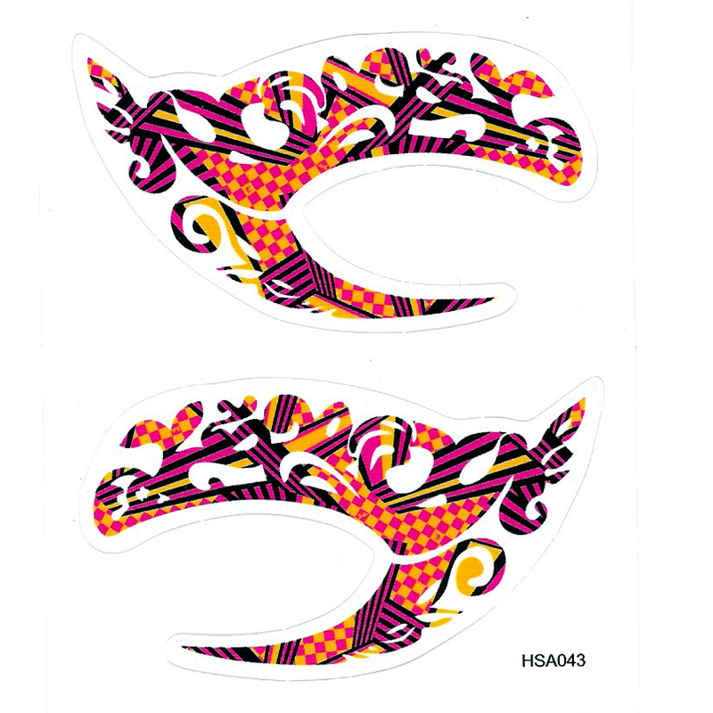 HSA043 left and right temporary eye tattoo sticker