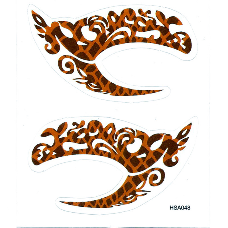HSA048 water transfer left and right eye tattoo sticker