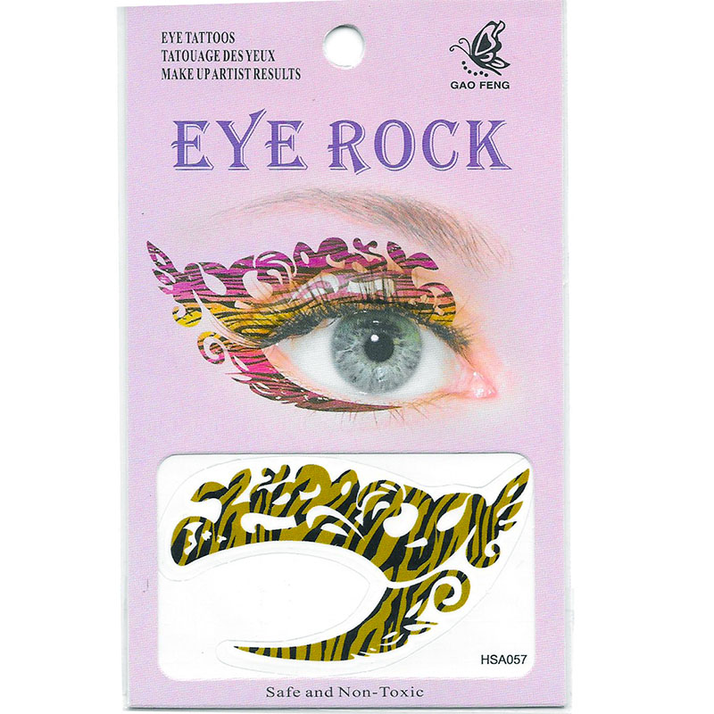 HSA057 Non-Toxic Temporary Face Temporary Eye Tattoo Sticker