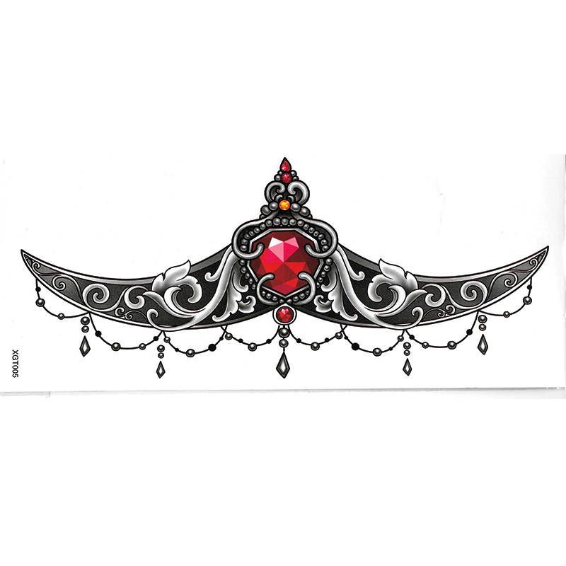 XGT001-020 sternum tattoo sticker Waist and Abdomen Tattoo Stickers