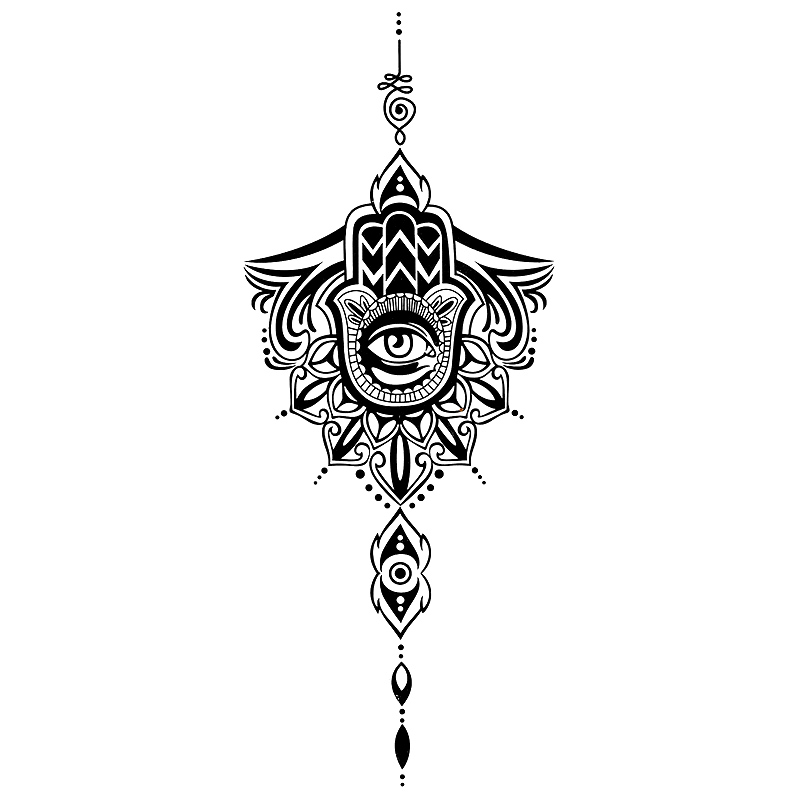 XGT001-020 sternum tattoo sticker Waist and Abdomen Tattoo Stickers