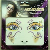 FST-08 purple face decoration sticker for little girl