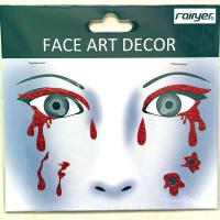 Halloween children adult red eye sticker face decoration sticker HW-EYE-009