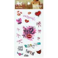 HM1111 Gril chest tattoo Waterproof body art tattoo sticker lip print fake tattoo sticker