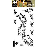 HM1091 Waterproof Temporary arm black flower tattoo sticker