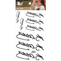 HM1026 Unsexy new fashion temporary tattoo letters black tattoos for boy and girls