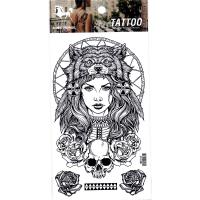 HM1013 Wolf girl arm tattoo sticker for men and women
