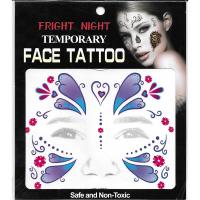 younger girls party temporary full face tattoo sticker