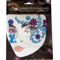 FST004 New fashions Ladys party sexy dark blue glitte face decoration sticker