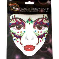 FST009 fashion glitter acrylic diamond face sticker