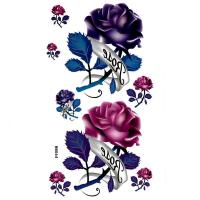 HM064 Temporary rose tattoo sticker