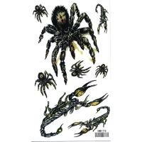 HM173 Scorpion Spider Tattoo Sticker