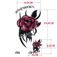 HM195 Beautiful sexy waterproof body art tattoo Love Rose flower tattoo sticker