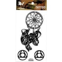 HM798 Black color dream catcher girls arm leg tattoo stickers