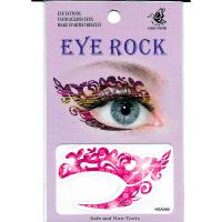 HSA056 waterproof bight pink waterprint temporary eye tattoo sticker