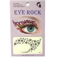 HSA072 2019 new fashion black flower temporary eye tattoo sticker