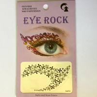 HSA074 New fashion design flower left and right eye tattoo sticker