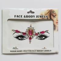 WNY-804-12 Temporary Tattoo Stickers Acrylic Crystal Glitter Stickers Waterproof Face Jewels