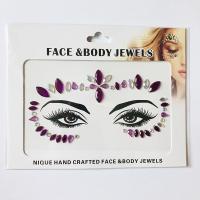 WNY-804-19 Temporary Tattoo Stickers Acrylic Crystal Glitter Stickers